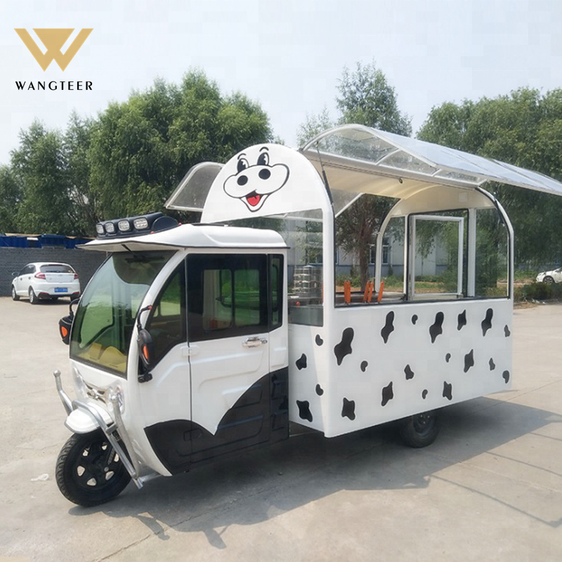 Energy saving used Electric Tricycle Food Cart Mobile Mobile Food Truck