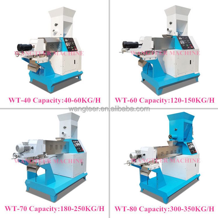 350KG/H Full Automatic Cat Fish Pet Animals Extruder Machine Kibble Dog Food Production Line