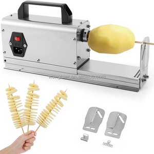 Commercial Stainless Steel Tornado Spiral Potatoes Cutter Machine Electric Potato Twister Slicer