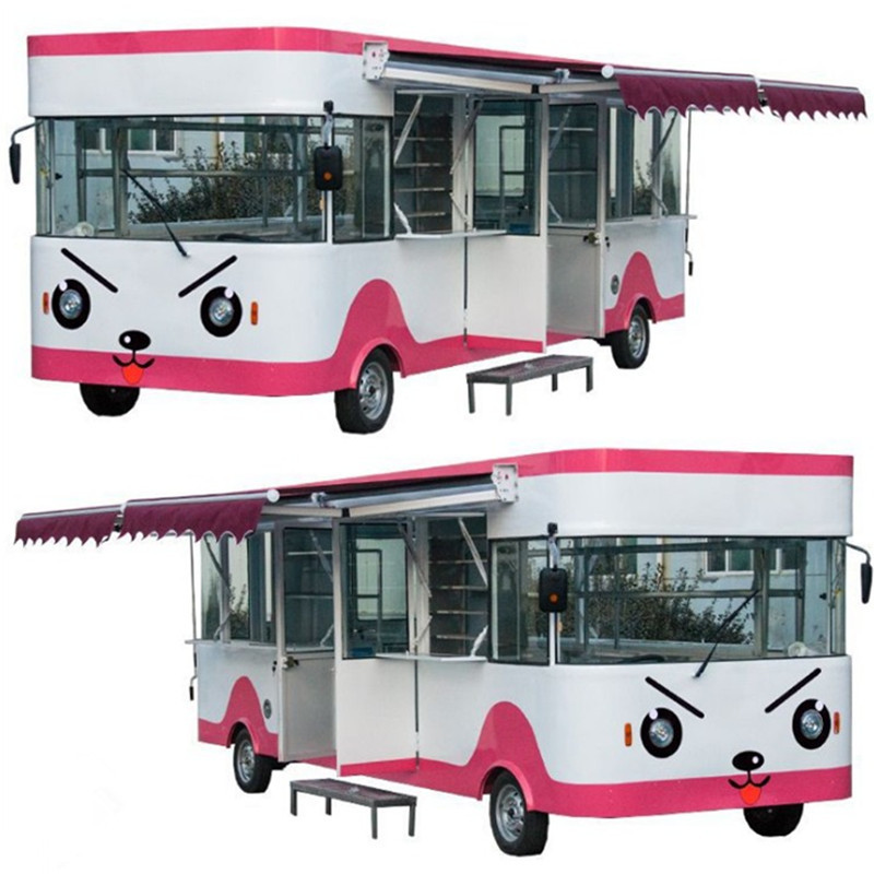 Fast Equipment Trolley Cart Trailer Hot Dog Sale Tricycle Food Truck mobile coffee truck for sale