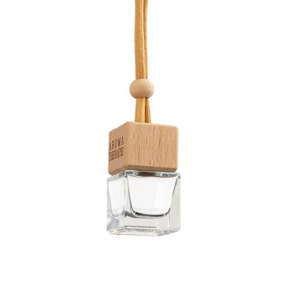 5ml Ball Shape Mini Air Freshener Pendant Vent Perfume Car Diffuser Bottle 10ml With Wooden Cap And Inner Stopper