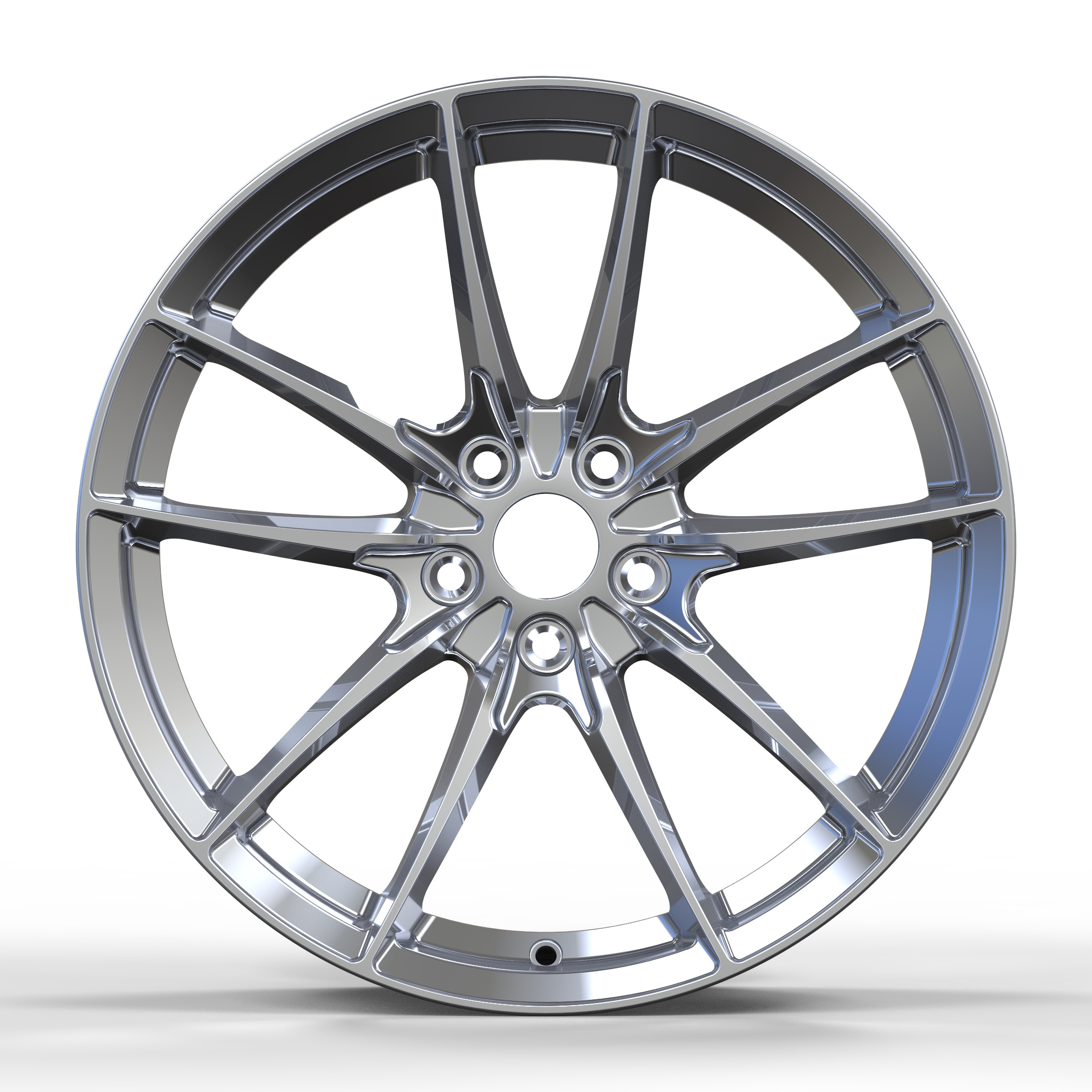 Wangu Car One Piece Wheels Aluminum Forged Alloy Monoblock rims polished chrome for Land Rover,porsche,audi