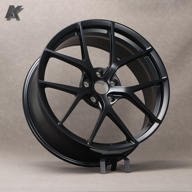 Wangu 5x120 5x112 16 17 18 19 20 21 22 inch Black Full Coating bbs Wheels Aluminium Alloy forged rims for Ri-d Customized