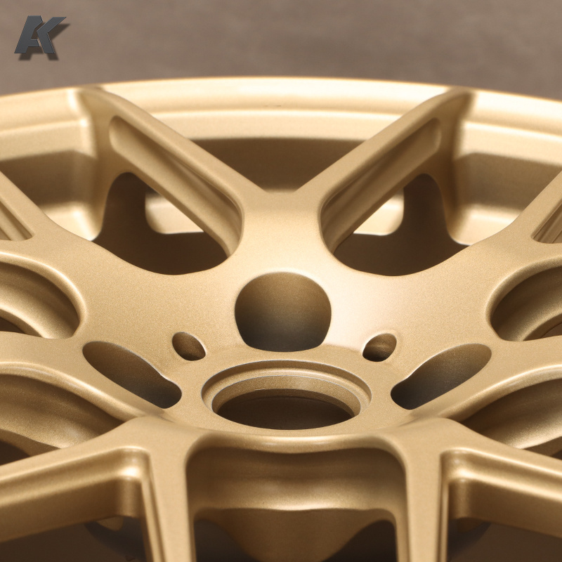 Wangu 5x114.3 18 19 20 21 22 Inch 7 spoke Y shape Concave Matte bronze Forged Wheels For Land Rover Porsche Audi bmw