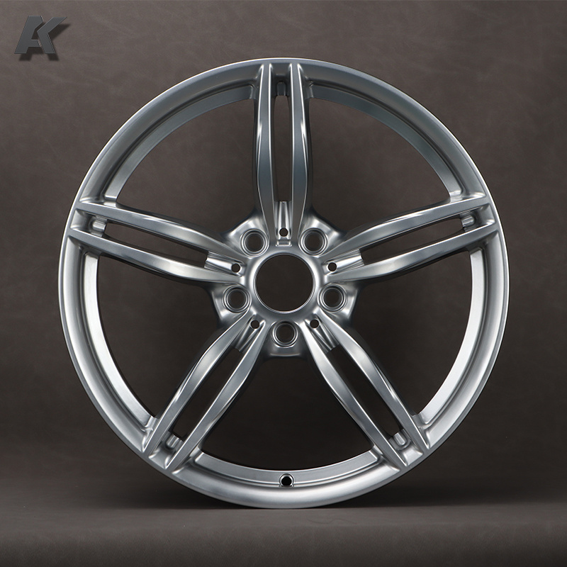 Wangu customized forged one piece rims  High gloss silver full coating face 16-24 5*120 5*112 suitable for BMW,Mercedes