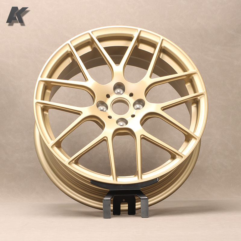 Wangu 5x114.3 18 19 20 21 22 Inch 7 spoke Y shape Concave Matte bronze Forged Wheels For Land Rover Porsche Audi bmw