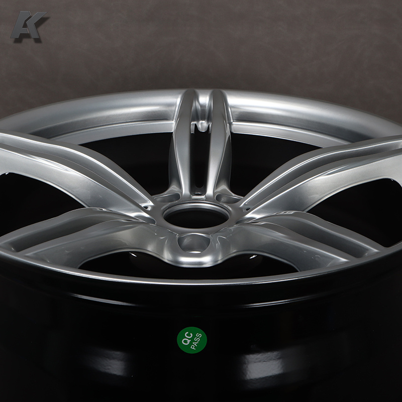 Wangu customized forged one piece rims  High gloss silver full coating face 16-24 5*120 5*112 suitable for BMW,Mercedes