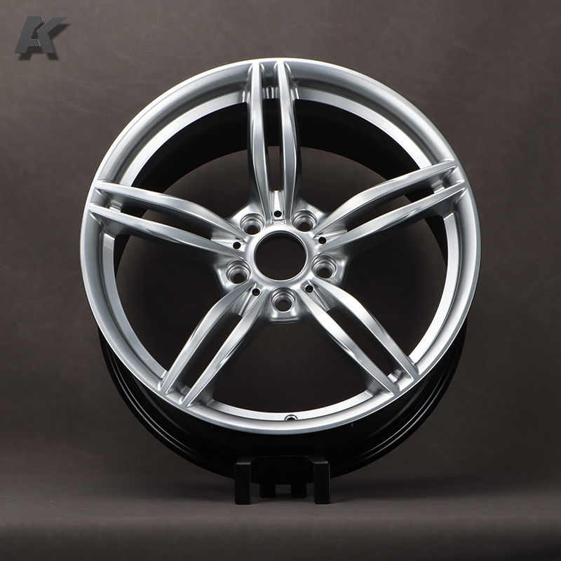 Wangu customized forged one piece rims  High gloss silver full coating face 16-24 5*120 5*112 suitable for BMW,Mercedes