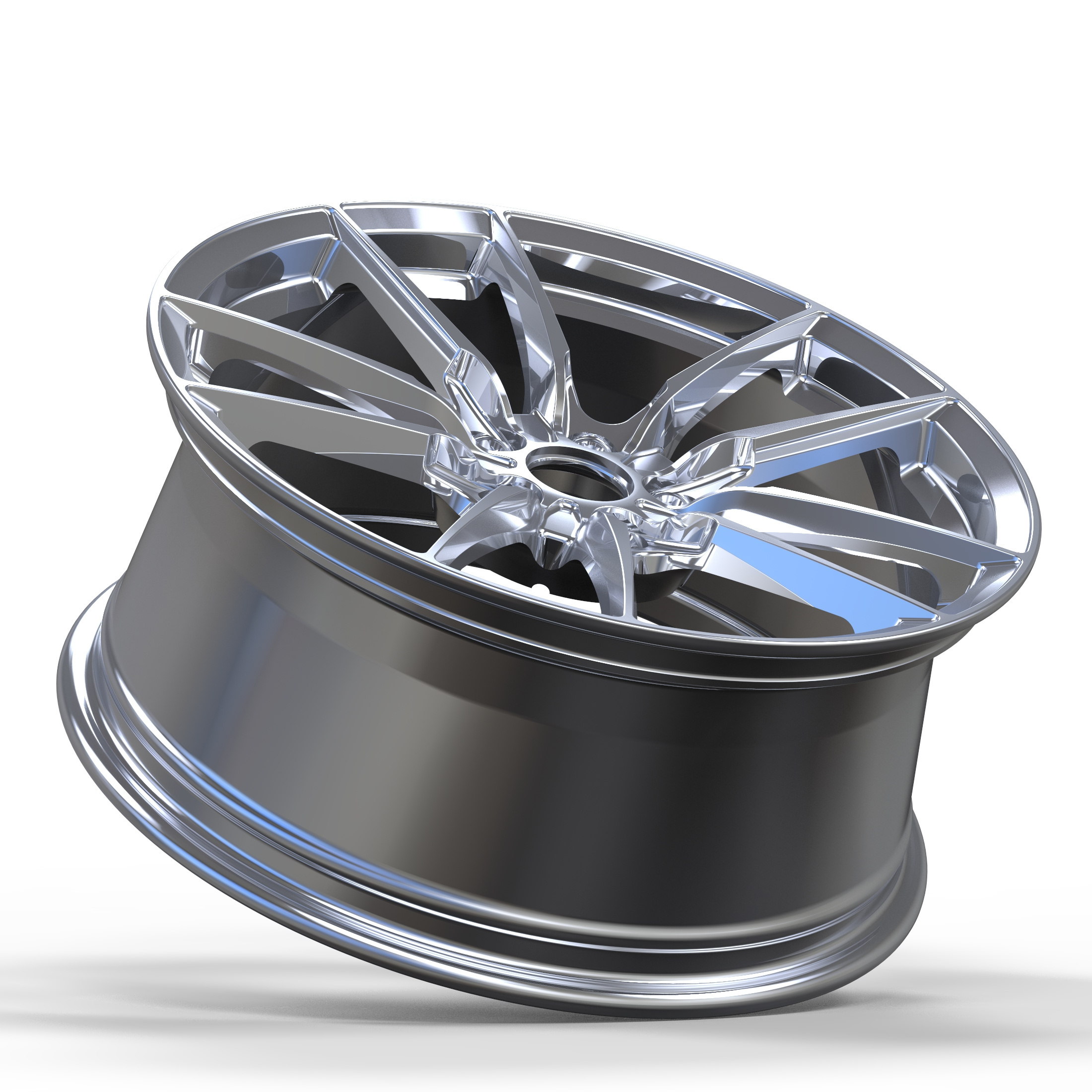 Wangu Car One Piece Wheels Aluminum Forged Alloy Monoblock rims polished chrome for Land Rover,porsche,audi