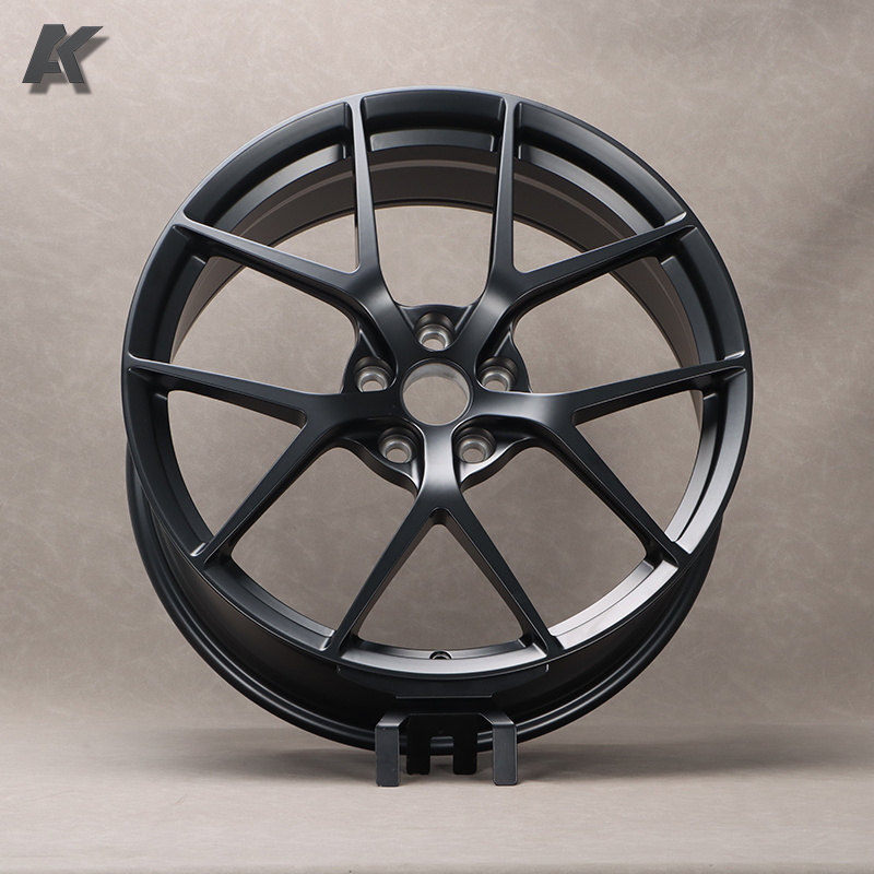 Wangu 5x120 5x112 16 17 18 19 20 21 22 inch Black Full Coating bbs Wheels Aluminium Alloy forged rims for Ri-d Customized