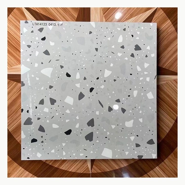 Century Polished 24x24 White Terrazzo Tile for Floor Decoration