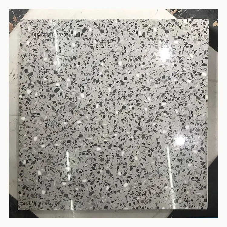 Century Polished 24x24 White Terrazzo Tile for Floor Decoration