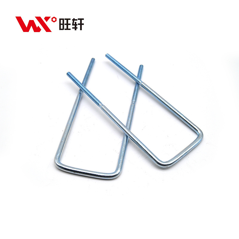 factory supplied Grade 4.8 6.8 8.8 10.9 12.9 galvanized right-angle square clamp U-shaped bolt