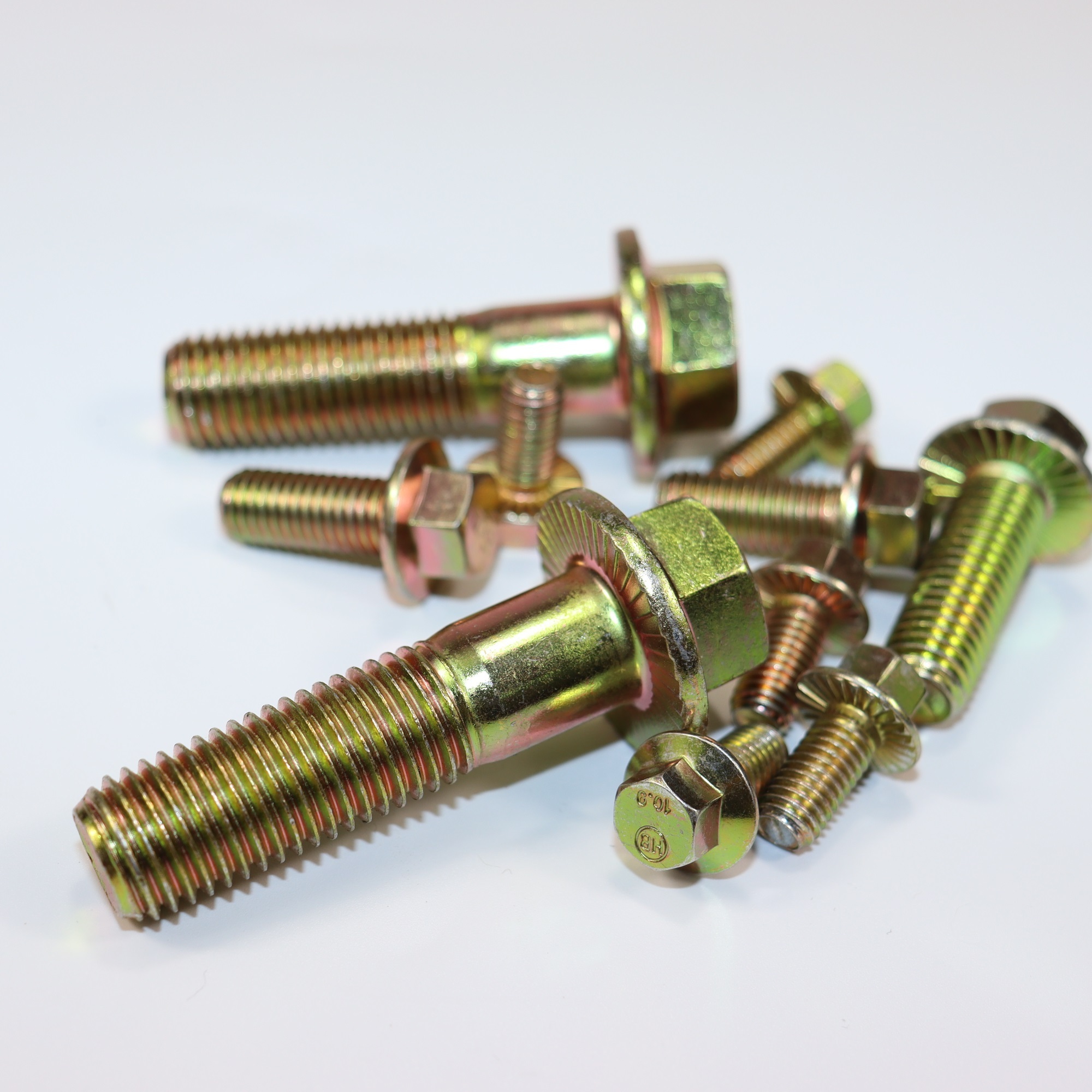 High quality WangXuan Zinc Plated fasteners m16 custom size Hex flange bolt