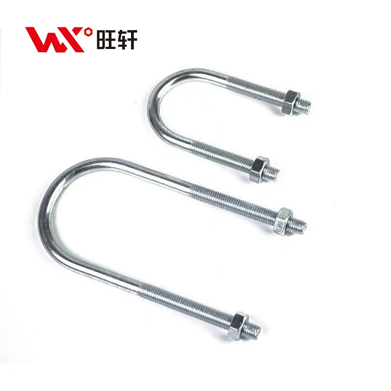 factory supplied Grade 4.8 6.8 8.8 10.9 12.9 galvanized right-angle square clamp U-shaped bolt