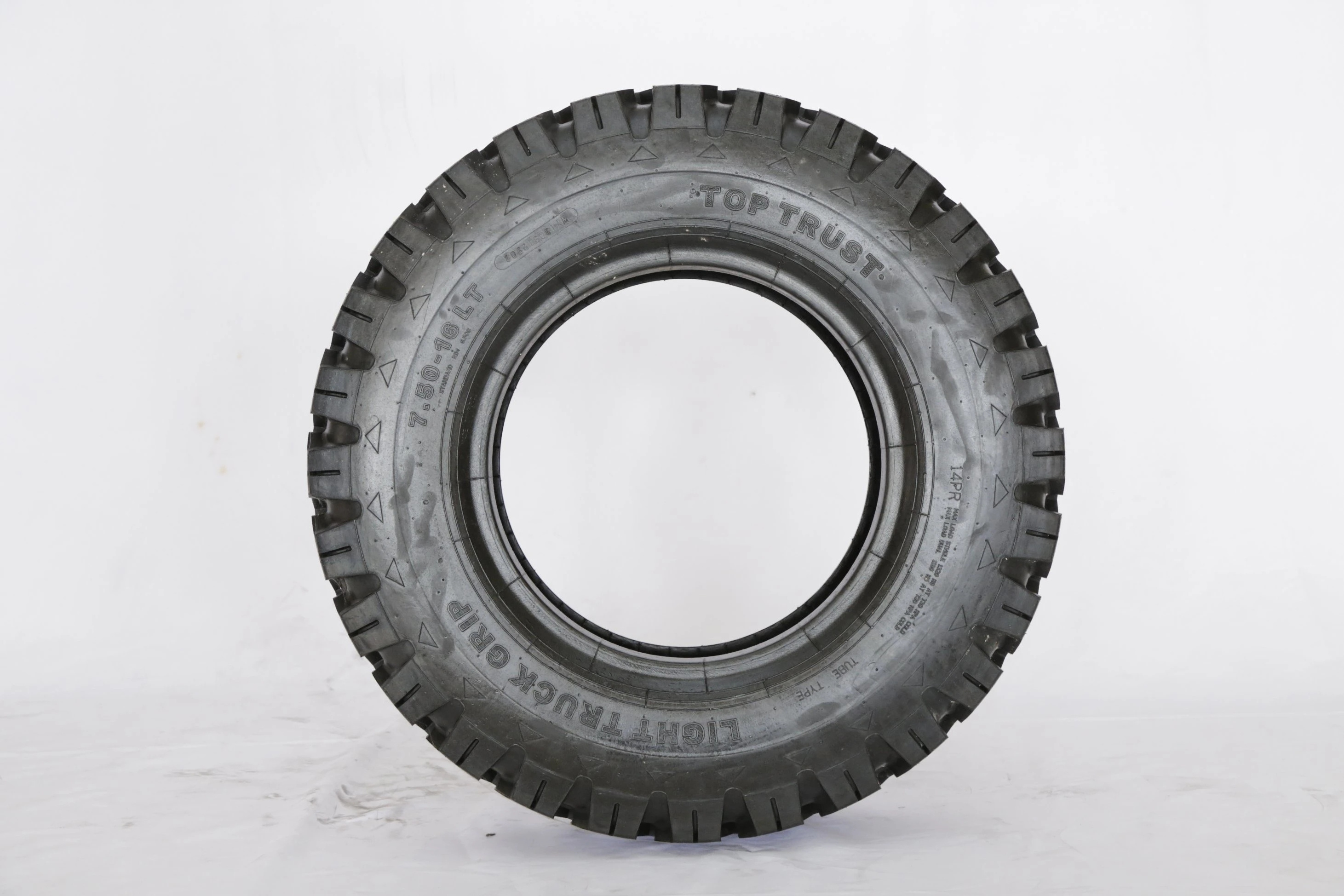 Size 7.00-16  Lug and Rib Pattern  TOP TRUST Brand CROSS PATTERN SH-158 Light Truck Tires 14PR with high quality