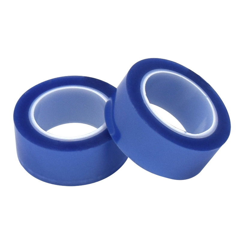 Adhesive sublimation high temperature resistant heat masking pet polyester tape high adhesion tape for glass Blue silicone