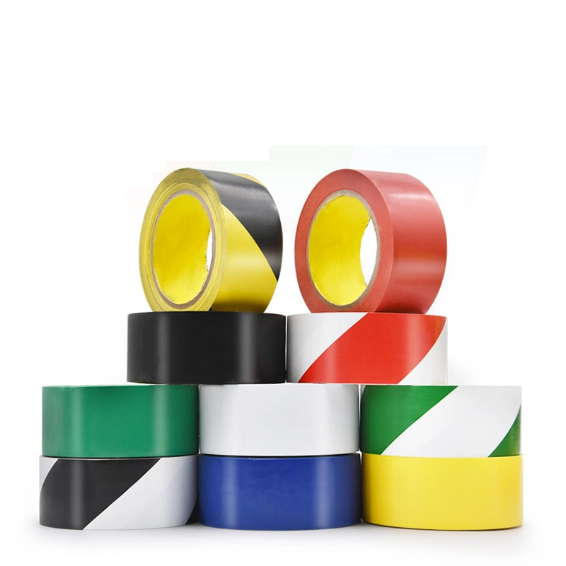 Floor Marking Self Adhesive Tape PVC High Quality Floor Marking Caution PVC Safety Signage hazard warning road mark tape yellow