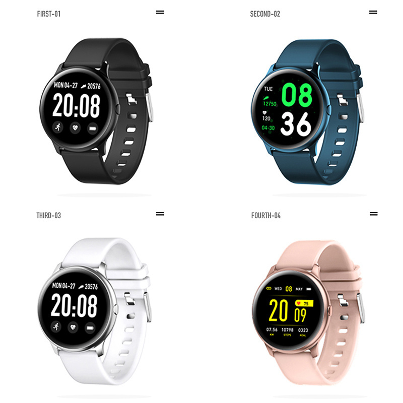 Cheap Beautiful KW19 Smart watch Women Heart rate monitor Men Sport Smartwatch Message reminder bracelet For Android IOS phone