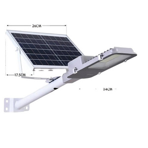 LED solar street lights use for home garden village with remote control lighting all night high power