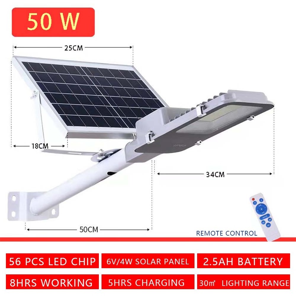 LED solar street lights use for home garden village with remote control lighting all night high power