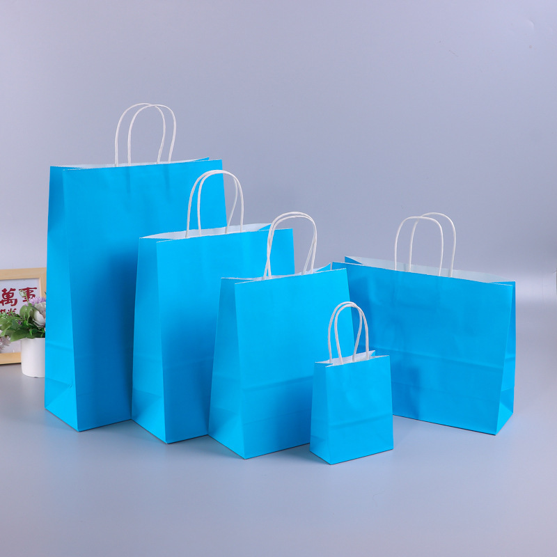 Wholesale custom luxury gift shopping clothing jewelry packaging to go fast food takeaway kraft paper bag with logo