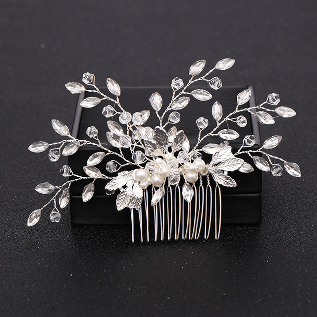 Fashion Wedding Hair Comb Bridal Hair Clip Pearl Headpiece Hair Accessories For Women Girls