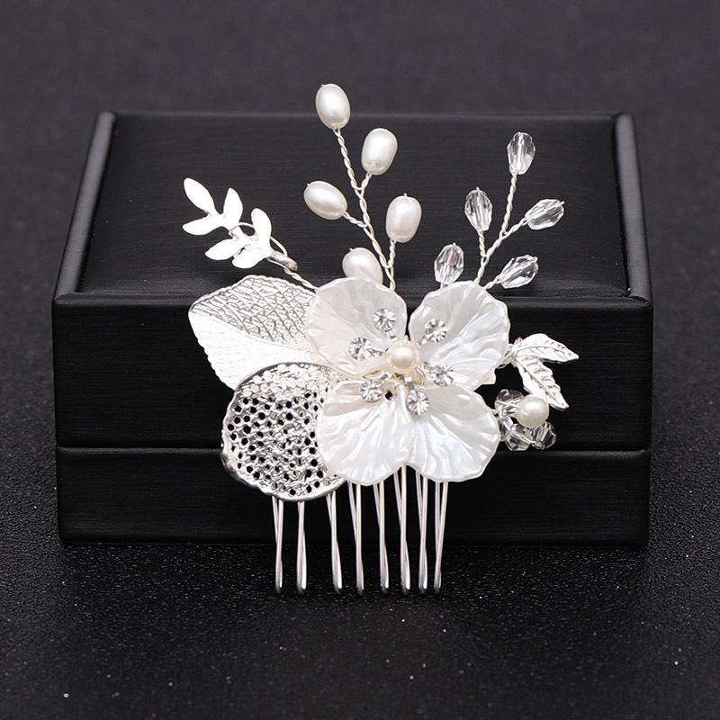 Fashion Wedding Hair Comb Bridal Hair Clip Pearl Headpiece Hair Accessories For Women Girls