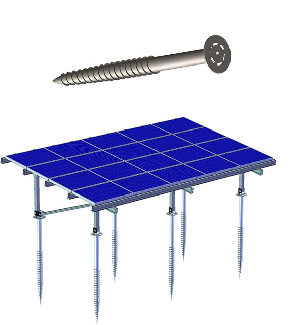 Whole sales galvanized earth ground screw helical pile for solar power system