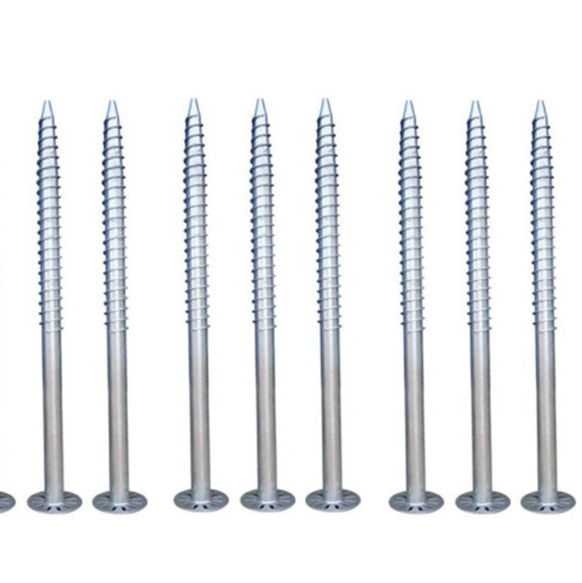 Whole sales galvanized earth ground screw helical pile for solar power system