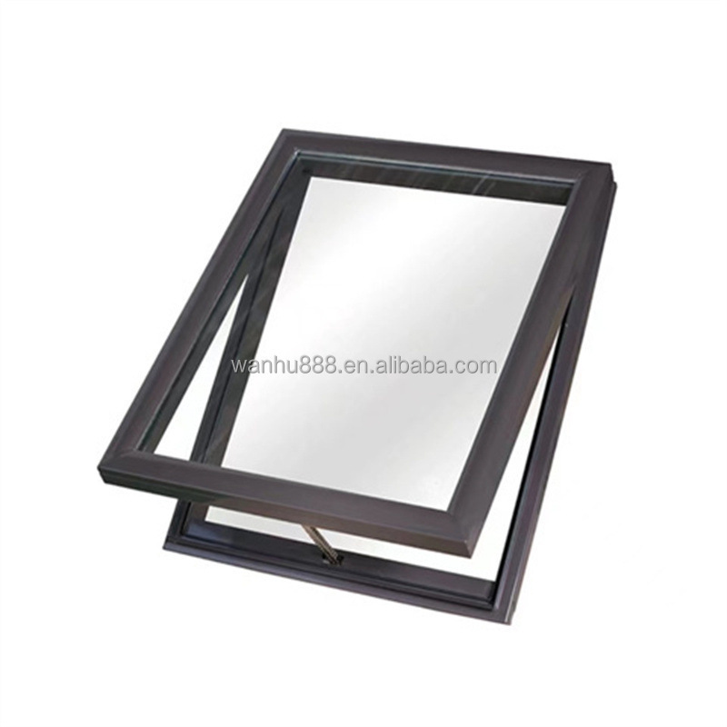 Motorized Smart Sliding Skylight Waterproof Double Glass Skylight Design With Sunshade