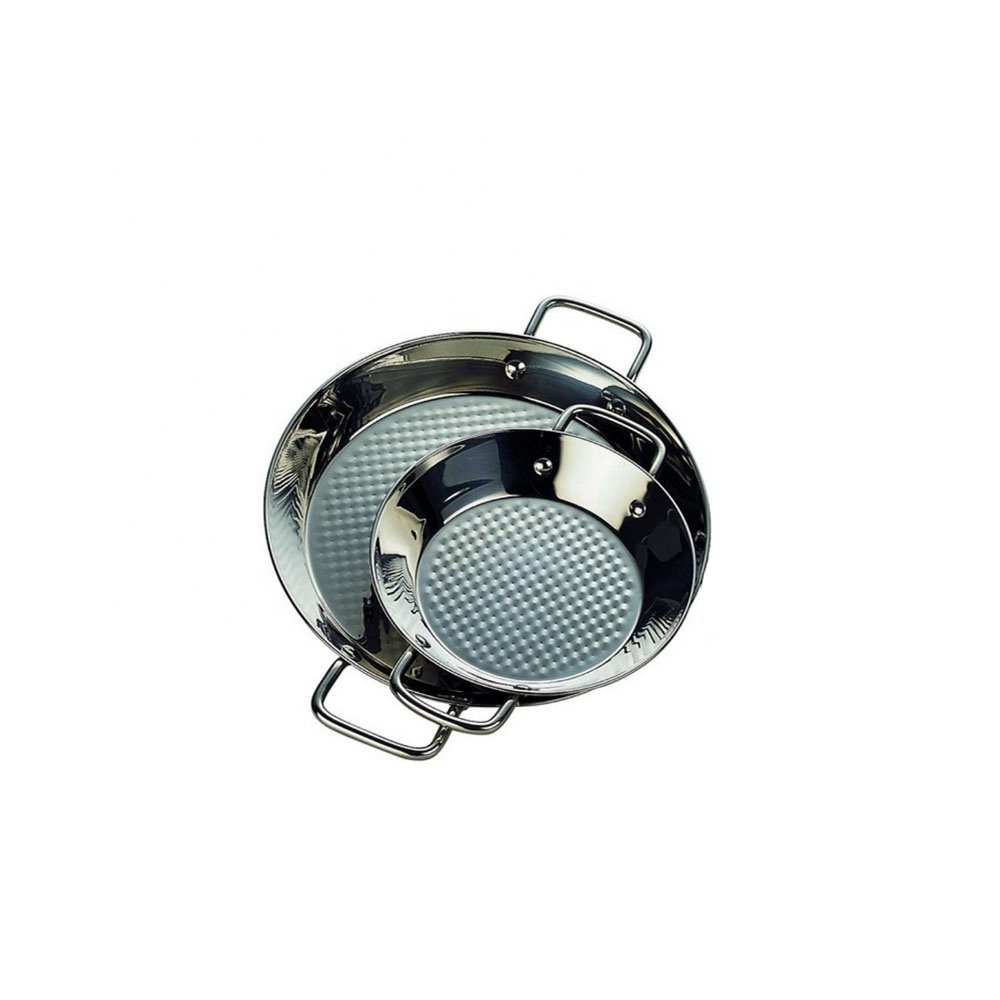 kitchen stainless steel round  Copper Paella pan