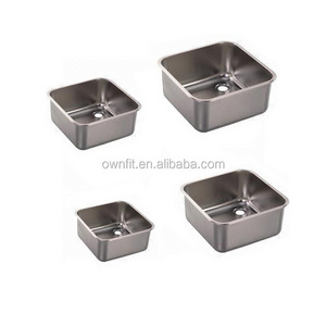 Stainless Steel Hand Made Industrial Utility Square Kitchen Sink With Table