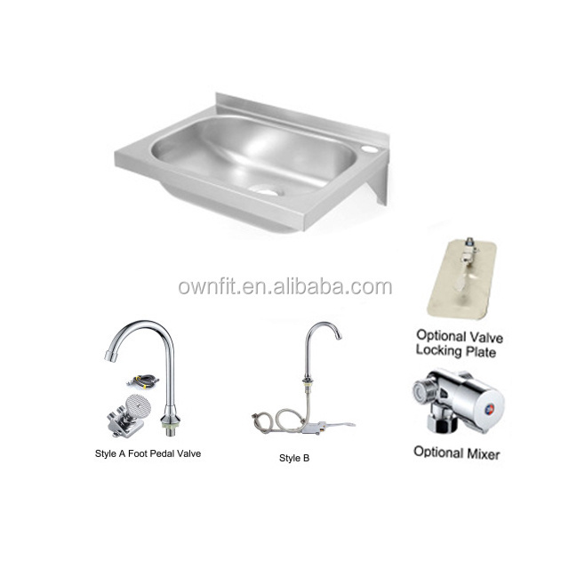 Stainless Steel Hand Made Industrial Utility Square Kitchen Sink With Table