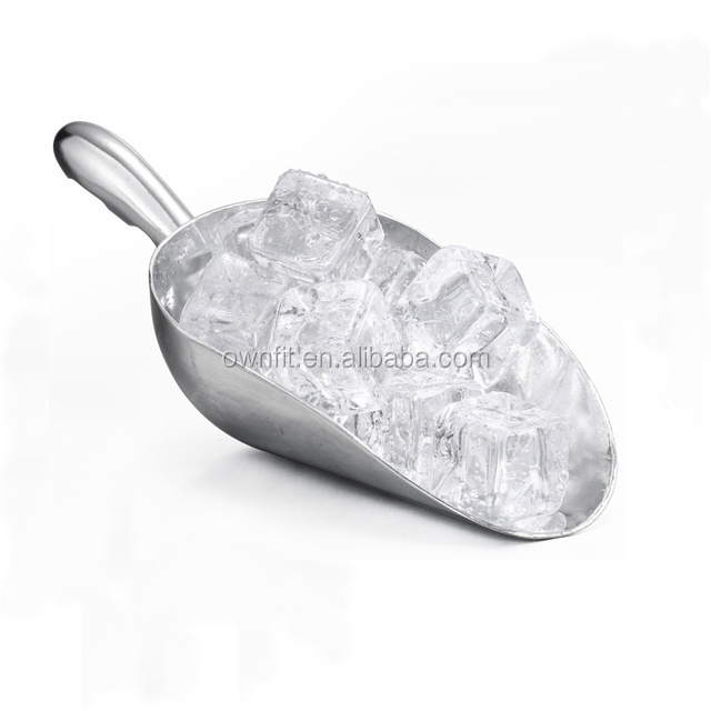 Heavy Duty Big Stainless Steel Food Ice Shovel Metal Candy Popcorn Flour Utility Scoop For Wedding Party Bar Kitchen