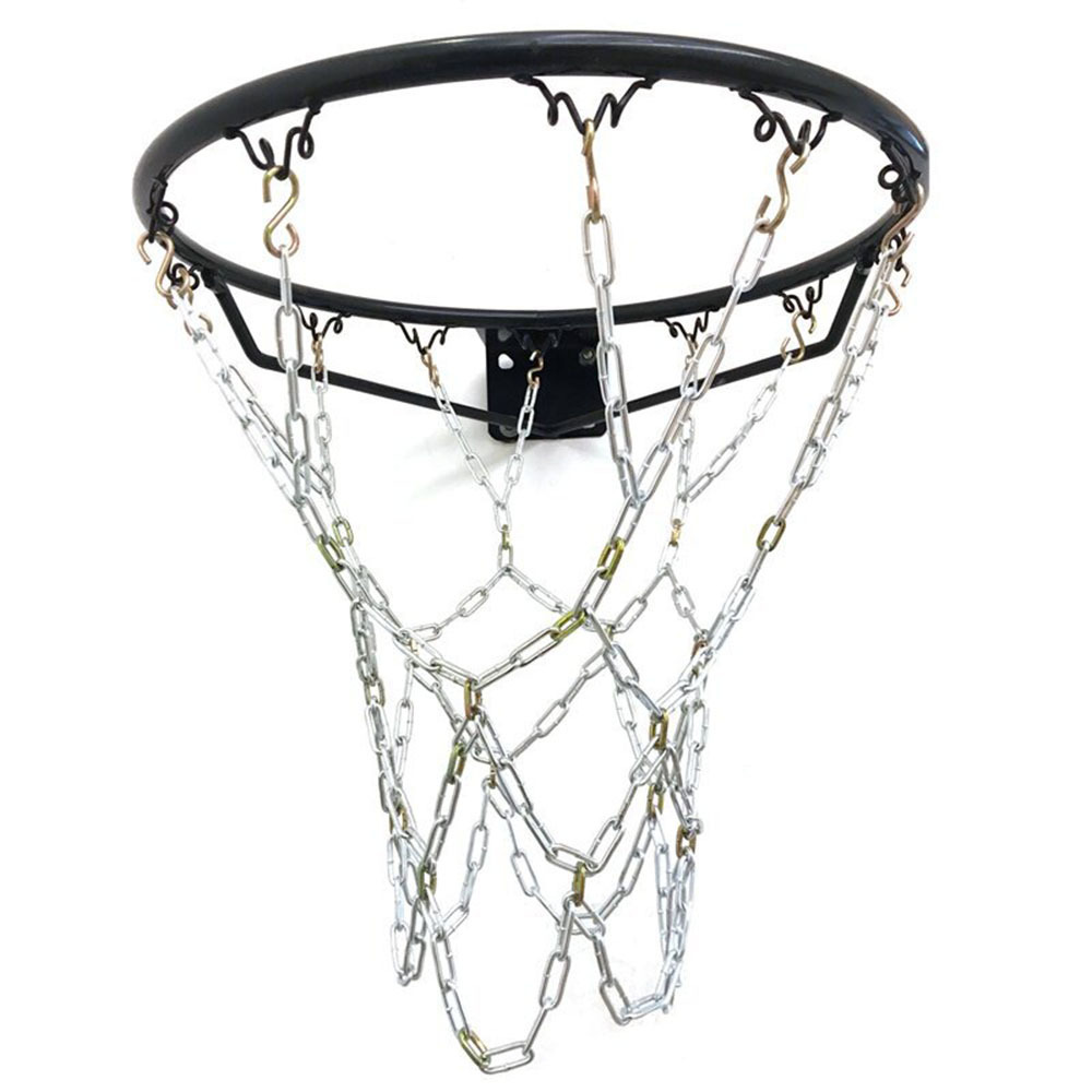 High Quality Heavy Duty Metal Basketball Net All Weather Basketball Steel Net for Indoor Outdoor Use