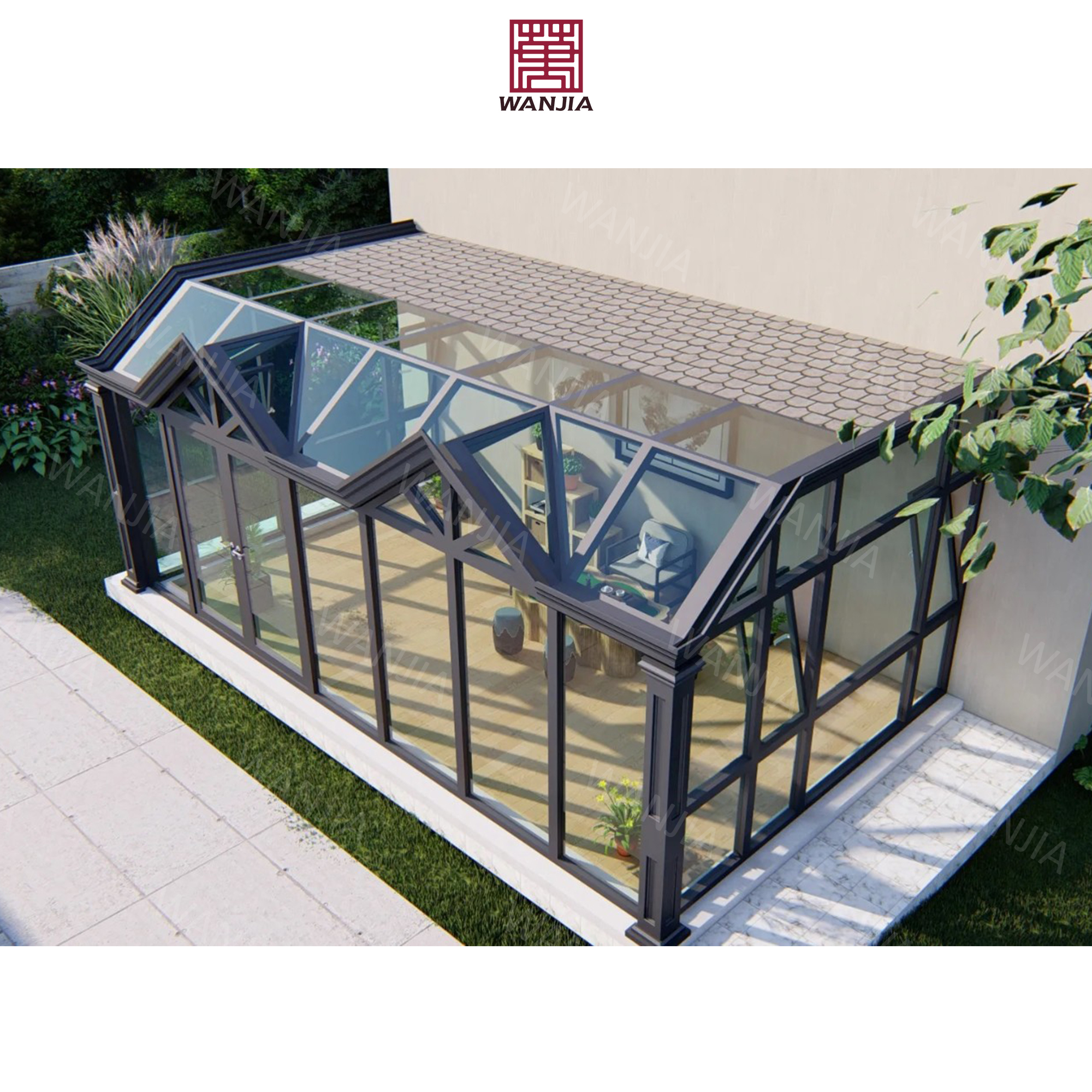 Guaranteed Quality Supplier Solarium Enclosed Porch Conservatory Four Seasons Winter Garden Aluminum Sunroom