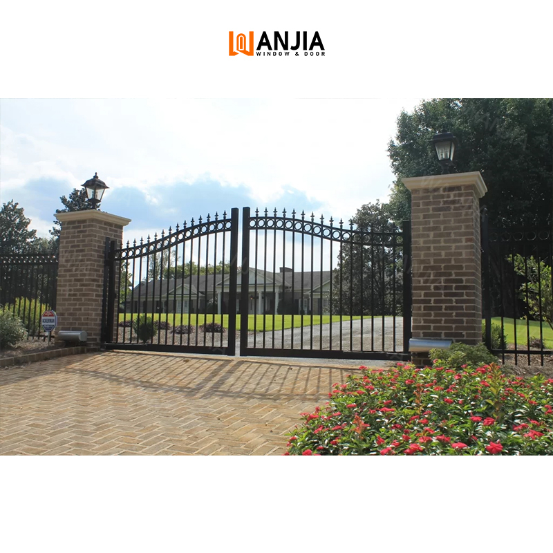 Metal gate design exterior large main entry doors steel main wrought iron doors driveway gate iron gate