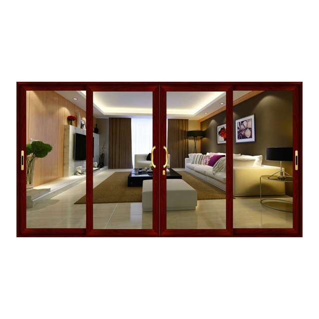 WANJIA Manufacturer Supplier Patio Door Custom Patio Sliding Door Exterior Aluminum Sliding Doors