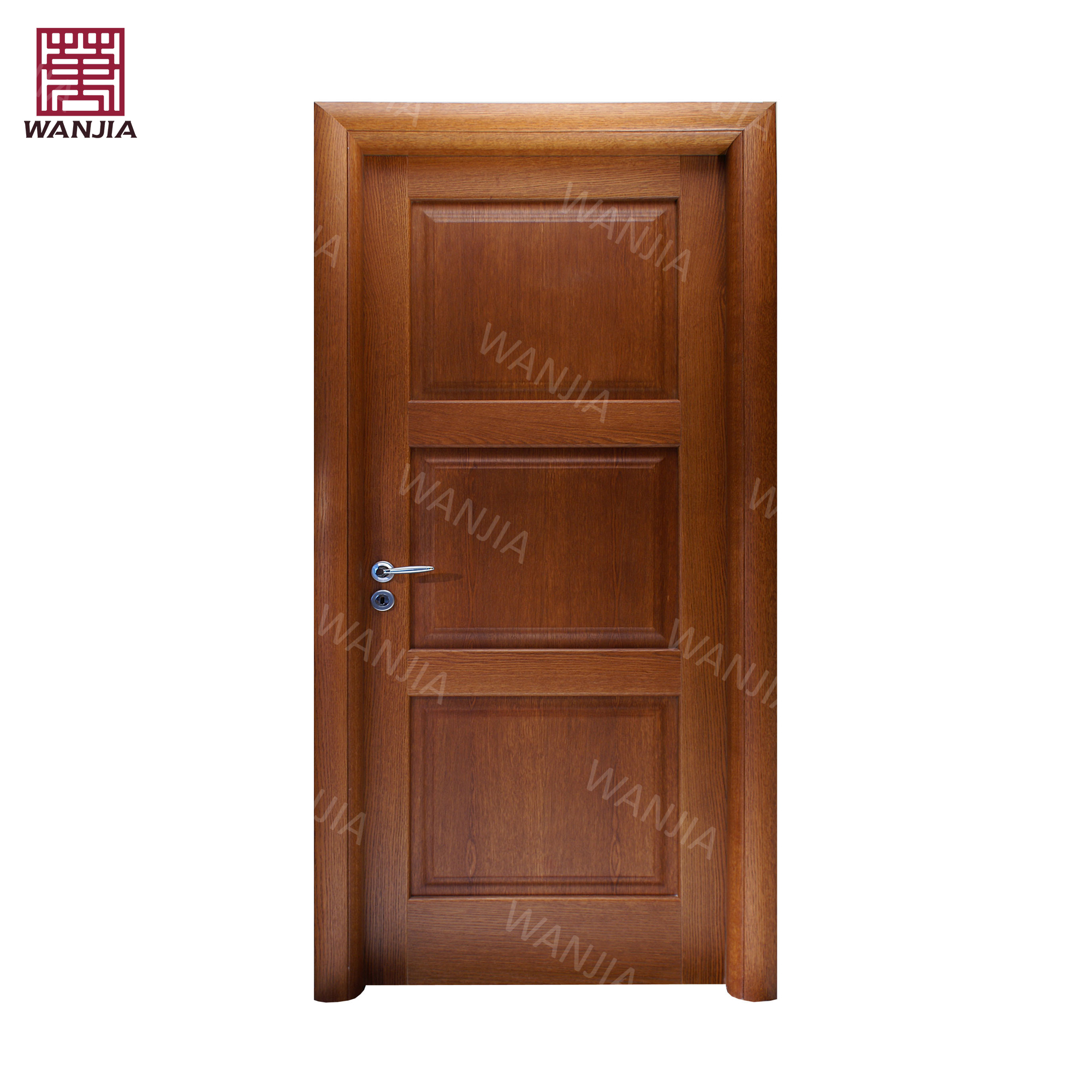 Bulk manufacturer American modern design wood Partition entry front door bedroom interior waterproof wooden door