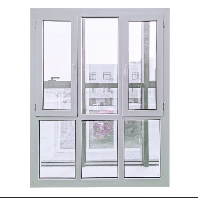 European design UPVC windows double glazing swing PVC casement window