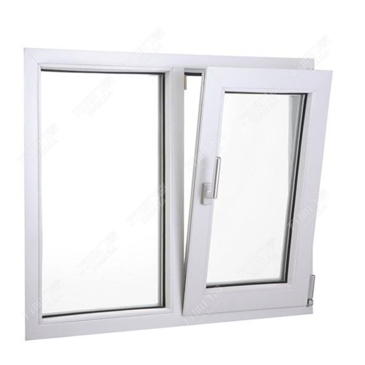 European design UPVC windows double glazing swing PVC casement window