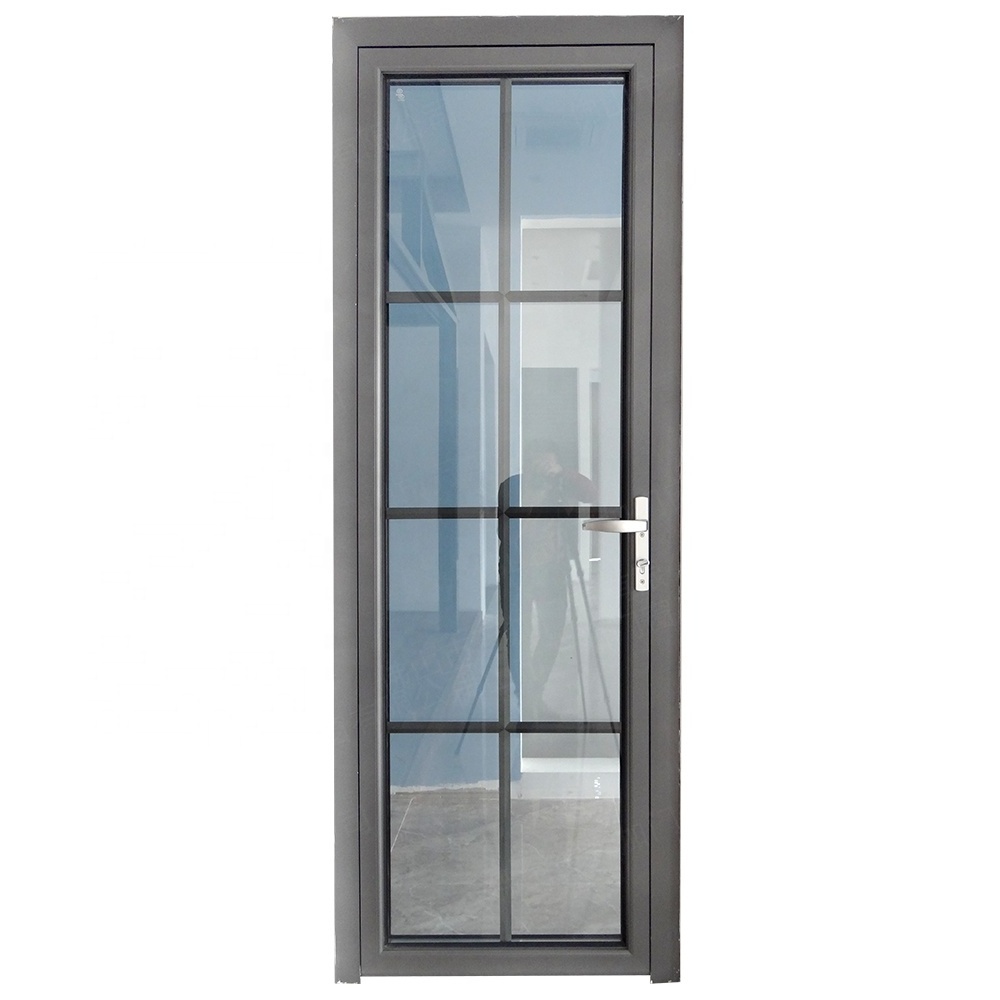 WANJIA aluminum swing door hinged single doors french style casement door