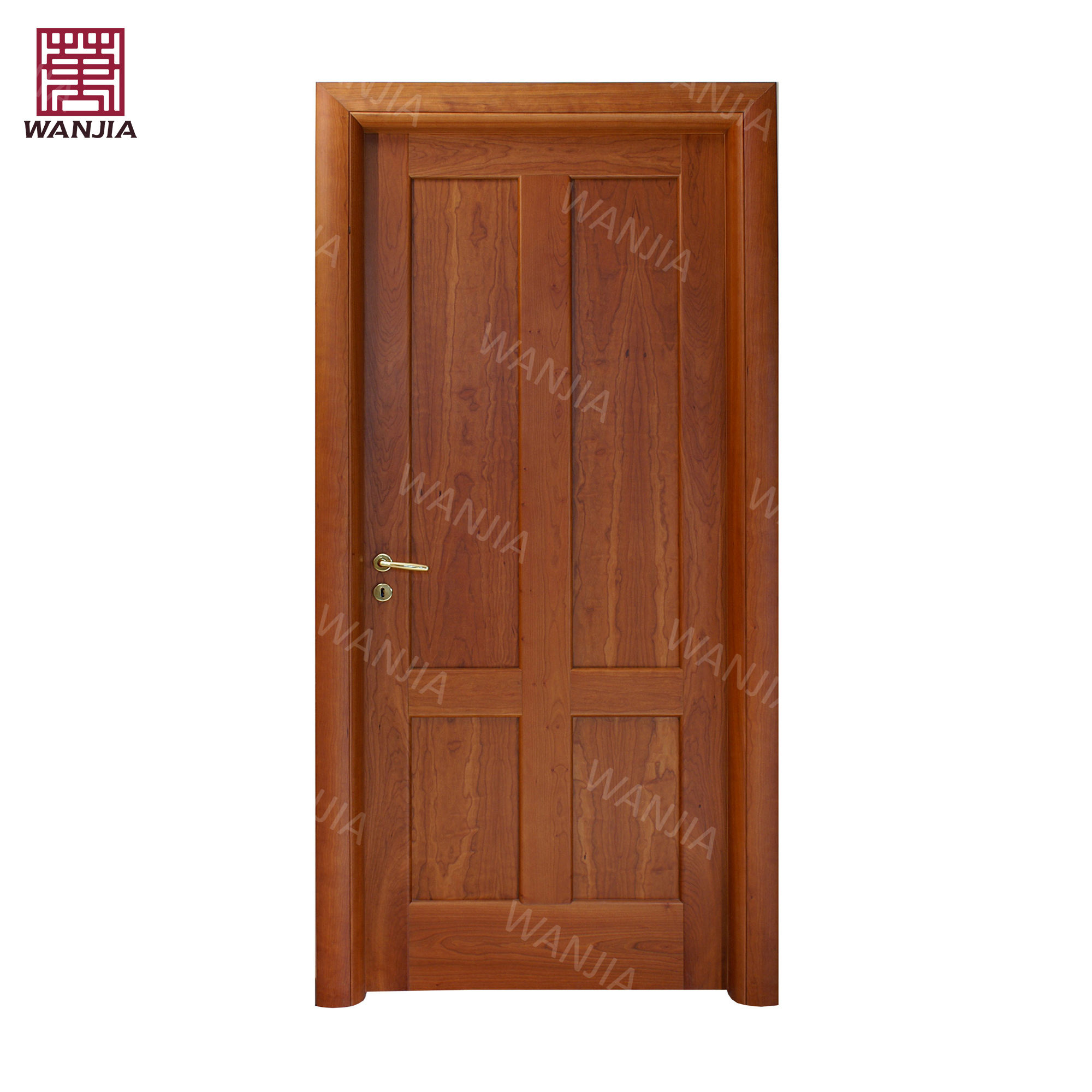 Bulk manufacturer American modern design wood Partition entry front door bedroom interior waterproof wooden door