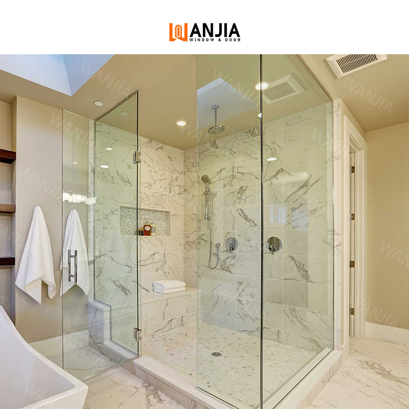 Guaranteed quality bathroom enclosure shower room stainless steel shower doors custom tempered glass quadrant shower doors