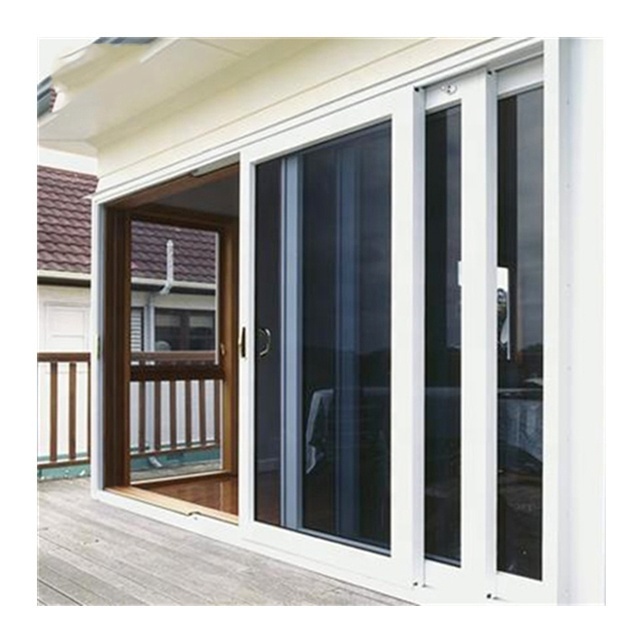 WANJIA  Double Glass PVC Windows and Doors PVC Sliding Door PVC Doors