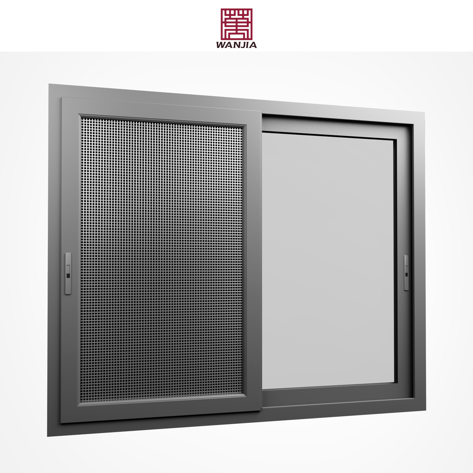 Modern Interior Aluminum Window Design Batch Soundproofing Aluminum Sliding Window Triple Track Double Glazed Sliding Window