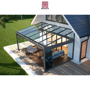 Top-Ranking Customized Solarium Conservatory Flat Glass Houses Garden Room Guaranteed Aluminum Alloy Sunroom Glass Houses