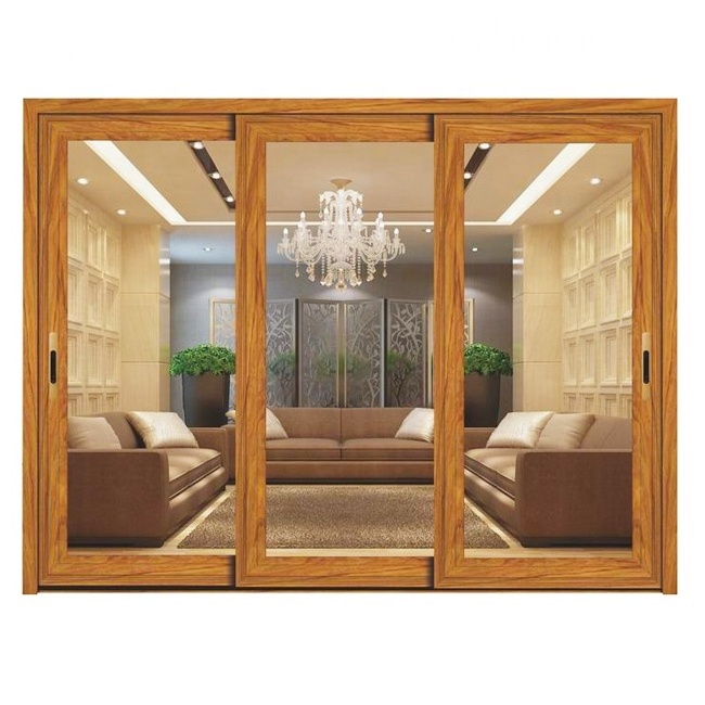 WANJIA Manufacturer Supplier Patio Door Custom Patio Sliding Door Exterior Aluminum Sliding Doors