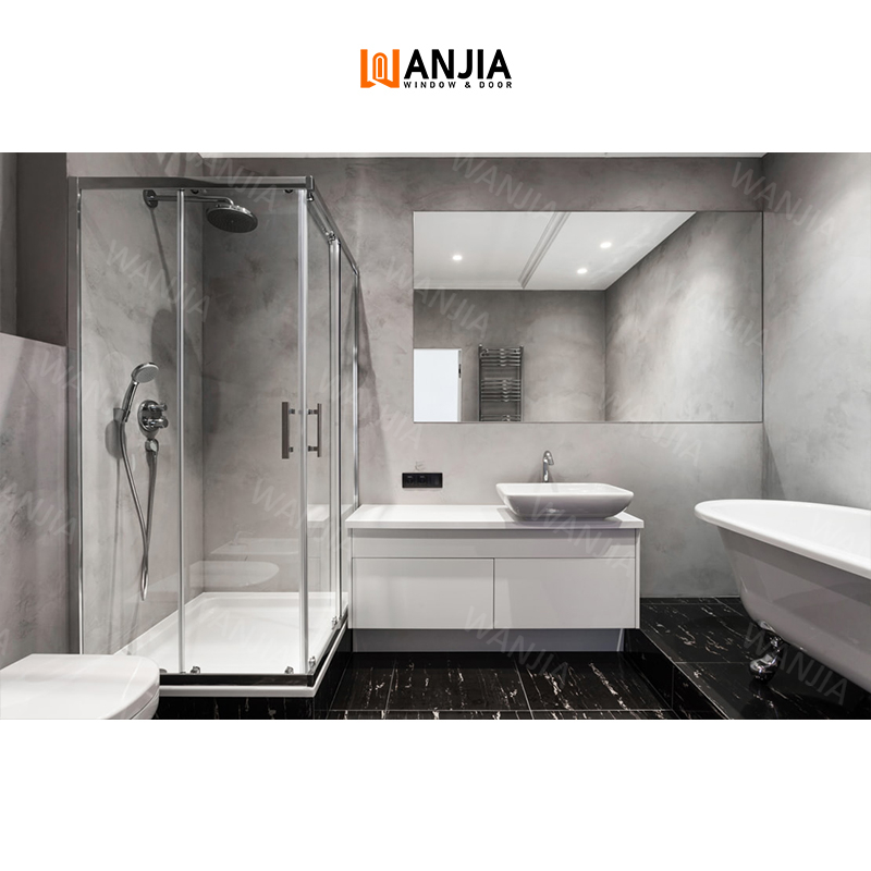 Guaranteed quality bathroom enclosure shower room stainless steel shower doors custom tempered glass quadrant shower doors